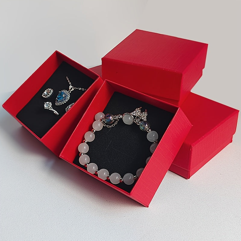 36pcs New Stylish High-End Jewelry Box, Perfect for Displaying Necklaces, Pendants, Earrings, Rings, Studs, and Earrings, Ideal Gift Packaging for Proposals, Weddings, Anniversaries, Girlfriends' Birthdays, or Mother's Day Presents