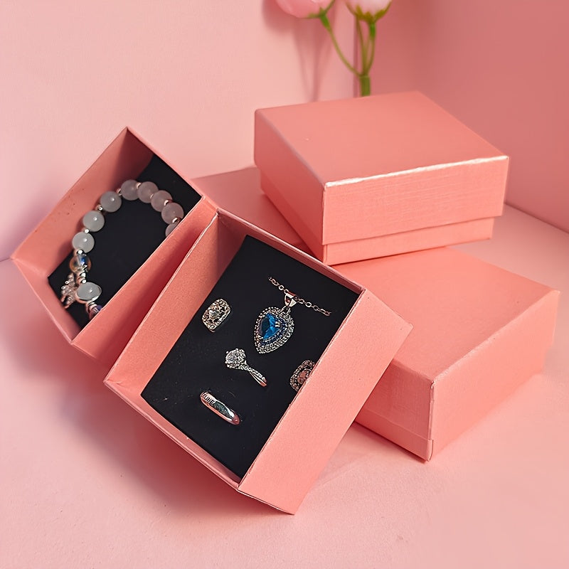 36pcs New Stylish High-End Jewelry Box, Perfect for Displaying Necklaces, Pendants, Earrings, Rings, Studs, and Earrings, Ideal Gift Packaging for Proposals, Weddings, Anniversaries, Girlfriends' Birthdays, or Mother's Day Presents