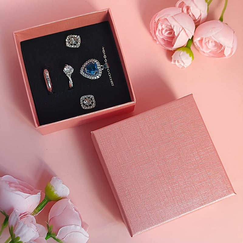 36pcs New Stylish High-End Jewelry Box, Perfect for Displaying Necklaces, Pendants, Earrings, Rings, Studs, and Earrings, Ideal Gift Packaging for Proposals, Weddings, Anniversaries, Girlfriends' Birthdays, or Mother's Day Presents