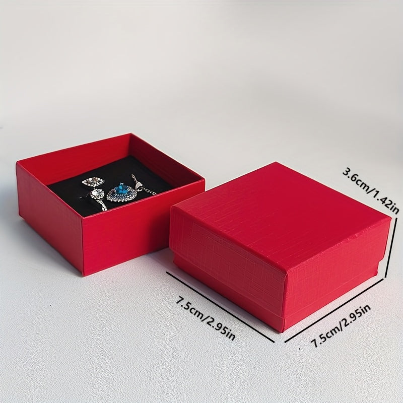 36pcs New Stylish High-End Jewelry Box, Perfect for Displaying Necklaces, Pendants, Earrings, Rings, Studs, and Earrings, Ideal Gift Packaging for Proposals, Weddings, Anniversaries, Girlfriends' Birthdays, or Mother's Day Presents