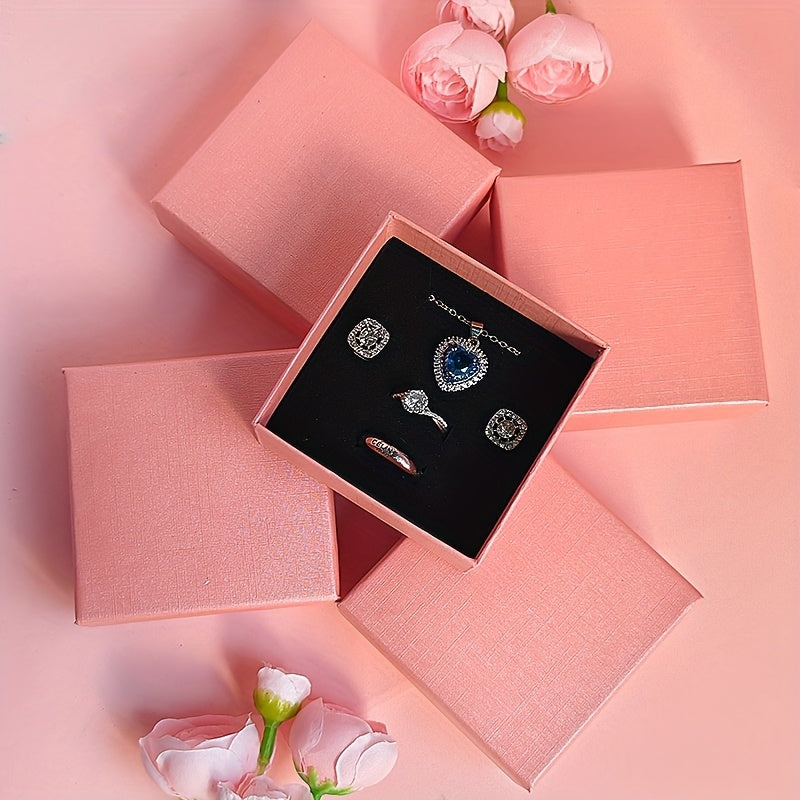 36pcs New Stylish High-End Jewelry Box, Perfect for Displaying Necklaces, Pendants, Earrings, Rings, Studs, and Earrings, Ideal Gift Packaging for Proposals, Weddings, Anniversaries, Girlfriends' Birthdays, or Mother's Day Presents
