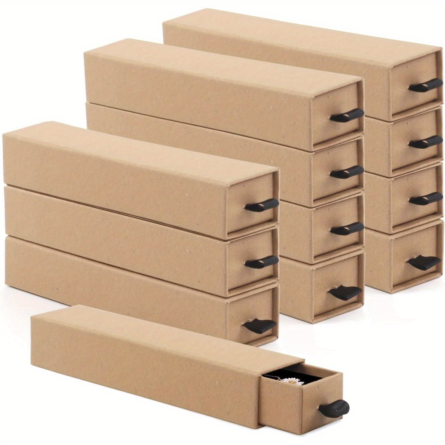 Jewelry Gift Box, Luxurious 8pcs Set with Velvet Lining, Small Drawer Style Earrings And Rings, Fashionable Necklace Bracelet Organizer